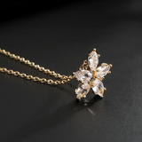 LEIGH - Marquise Cut Floral Inspired Pendant