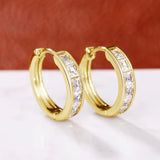 DECO - Princess Cut Hoop Earrings