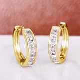 DECO - Princess Cut Hoop Earrings