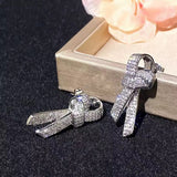 SOLA - Pavé Bow Knot Stud Earrings