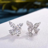 LEIGH - Butterfly Marquise Cut Stud Earrings
