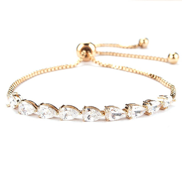 BARDOT - Pear Cut Adjustable Bracelet