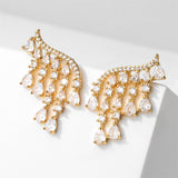 Pear Cut Drop Pierced Earrings