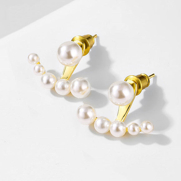 Simulated Pearl Earring Jackets