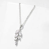 LEIGH - Marquise Cut Leaf Inspired  Pendant