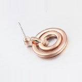 SOLA - Double Circle Crystal Pierced Earrings
