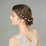 Austrian Crystal and Simulated Pearl Bridal Hairpins x 6