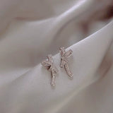 SOLA - Pavé Bow Stud Earrings
