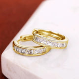 DECO - Princess Cut Hoop Earrings