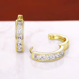DECO - Princess Cut Hoop Earrings