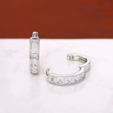 DECO - Princess Cut Hoop Earrings