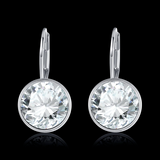 Bella Platinum Plated Pierced Earrings