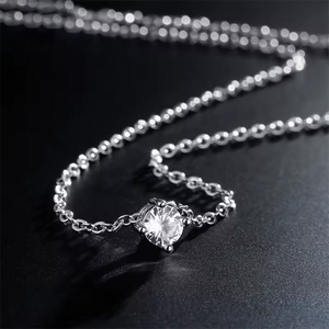 PURA - Minimalist Solitaire Pendant – Bella Crystals