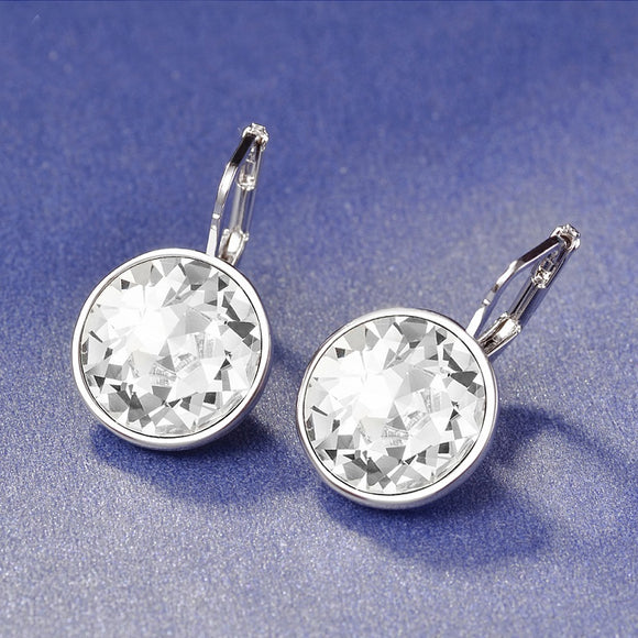 Bella Rhodium Plated Pierced Earrings