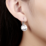 Bella Platinum Plated Pierced Earrings