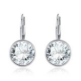 Bella Platinum Plated Pierced Earrings
