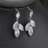 LEIGH - Marquise Cut Petal Drop Earrings