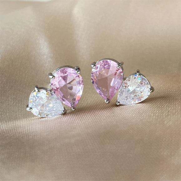 LAMOUR - Pink Heart Earrings