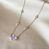 LAMOUR - Pink Heart Necklace