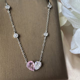 LAMOUR - Pink Heart Necklace
