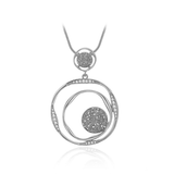 Stardust Circle Long Necklace & Pendant
