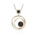 Stardust Circle Long Necklace & Pendant
