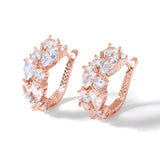 GOCCIA - Pear and Solitaire Cut Pierced Earrings
