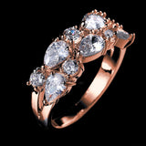GOCCIA - Pear and Solitaire Cut Ring
