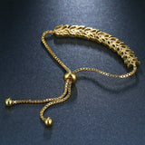 HARLOW - "Jean" Marquise Cut Leaf Inspired Adjustable Bracelet