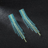 Long Tassel Drop Earrings
