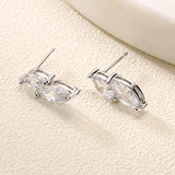 HARLOW - Double Marquise Cut Pierced Earrings