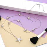 Star and Heart Long Necklace