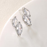 HARLOW - Double Marquise Cut Pierced Earrings