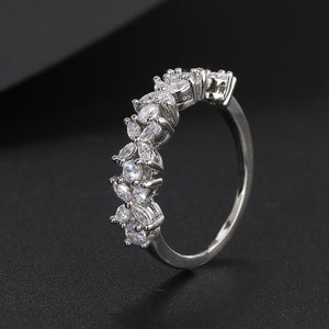 HEPBURN - "Emma" Marquise Cut Floral Inspired Ring