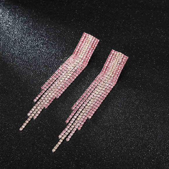 Long Tassel Drop Earrings