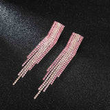 Long Tassel Drop Earrings