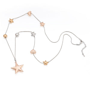 Star and Heart Long Necklace