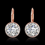 Bella Rose Gold Plated Pierced Earrings