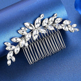 Beautiful Crystal Leaf Inspired Bridal Hair Comb