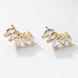 HARLOW - "Joanne" Marquise Cut Pierced Earrings