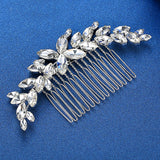 Beautiful Crystal Leaf Inspired Bridal Hair Comb