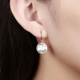 Bella Rose Gold Plated Pierced Earrings