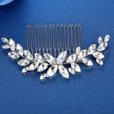 Beautiful Crystal Leaf Inspired Bridal Hair Comb