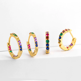 GARLAND - "Rainbow" Hoop Earrings