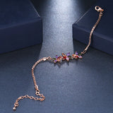 GARLAND - "Judith" Rainbow Marquise Cut Floral Inspired Bracelet