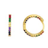GARLAND - "Rainbow" Hoop Earrings