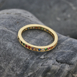 GARLAND - "Rainbow" Eternity Stacker Ring