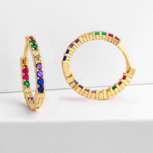 GARLAND - "Rainbow" Hoop Earrings