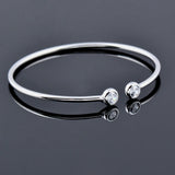 Open Ended Double Solitaire Bangle