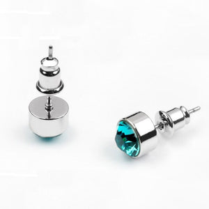 Crystal Pierced Stud Earrings